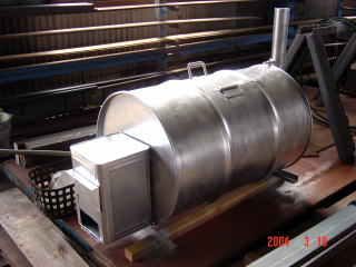 ドラム缶炭焼き器