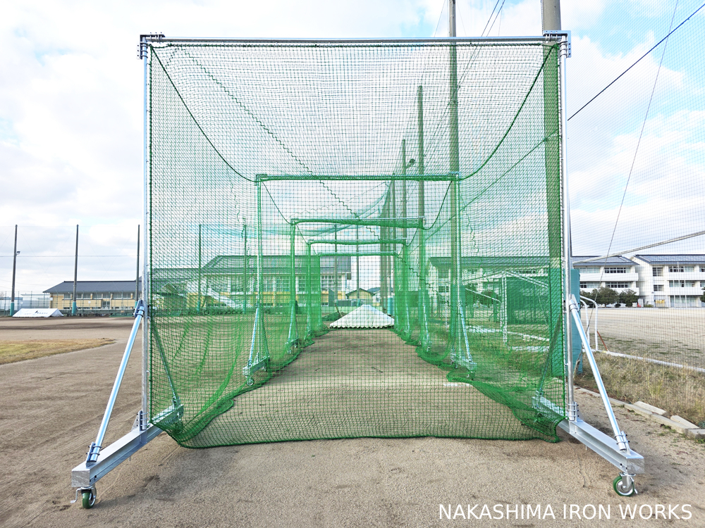 全長20mの巨大バッティングゲージ