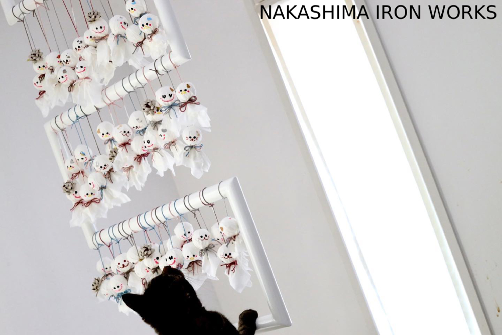 猫用のキャットウォークへのハシゴ